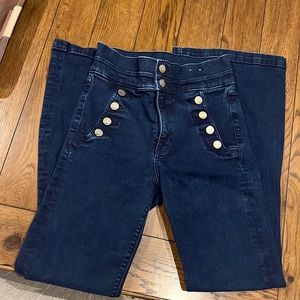 Express High Rise, Bell Flare Jeans, like new! Long